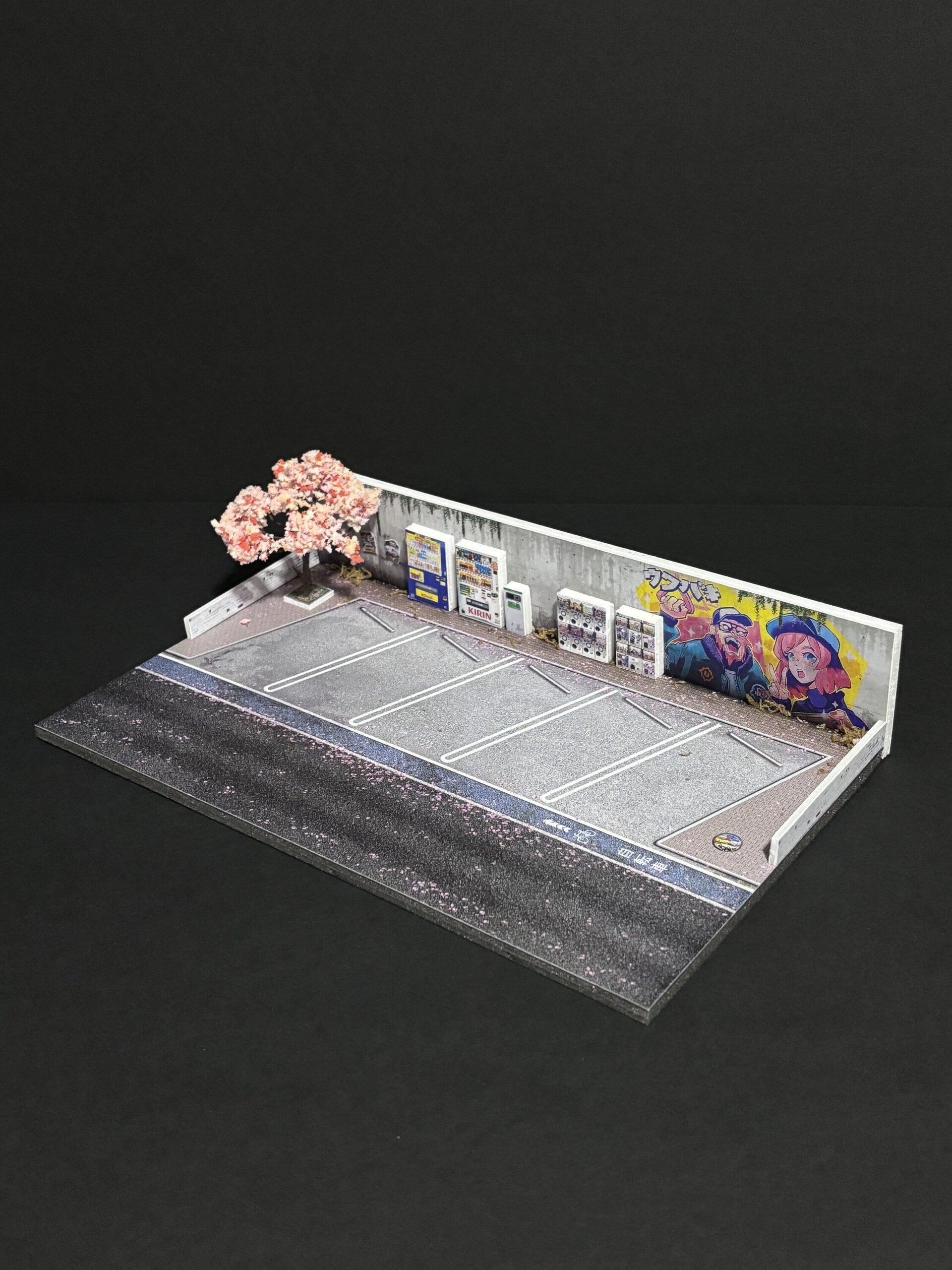 Diorama 1:64 Parking japan sakura - 3