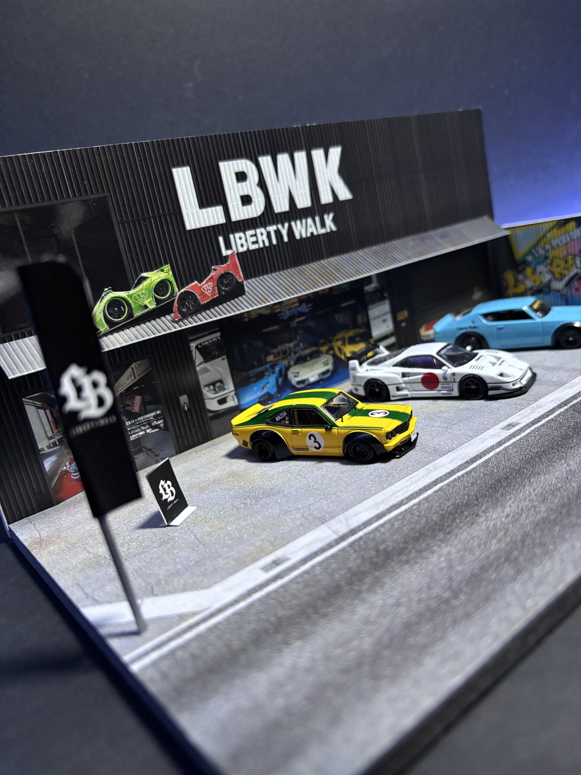 Diorama 1:64 LBWK Base Liberty Walk - 2