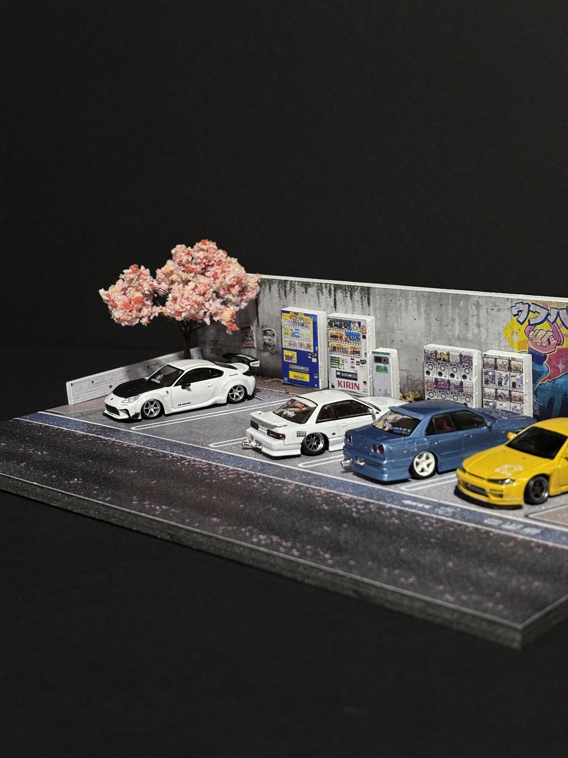 Diorama 1:64 Parking japan sakura - 4