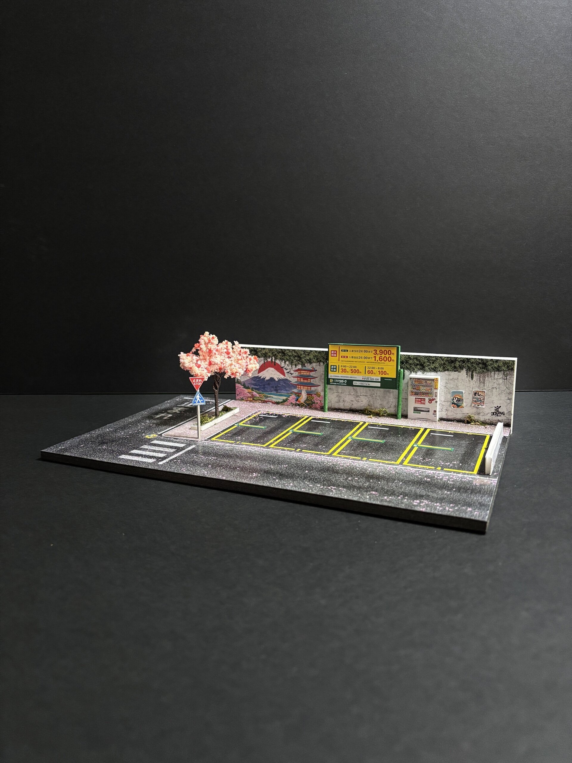 Diorama 1:64 Parking Japan sakura v2 - 4
