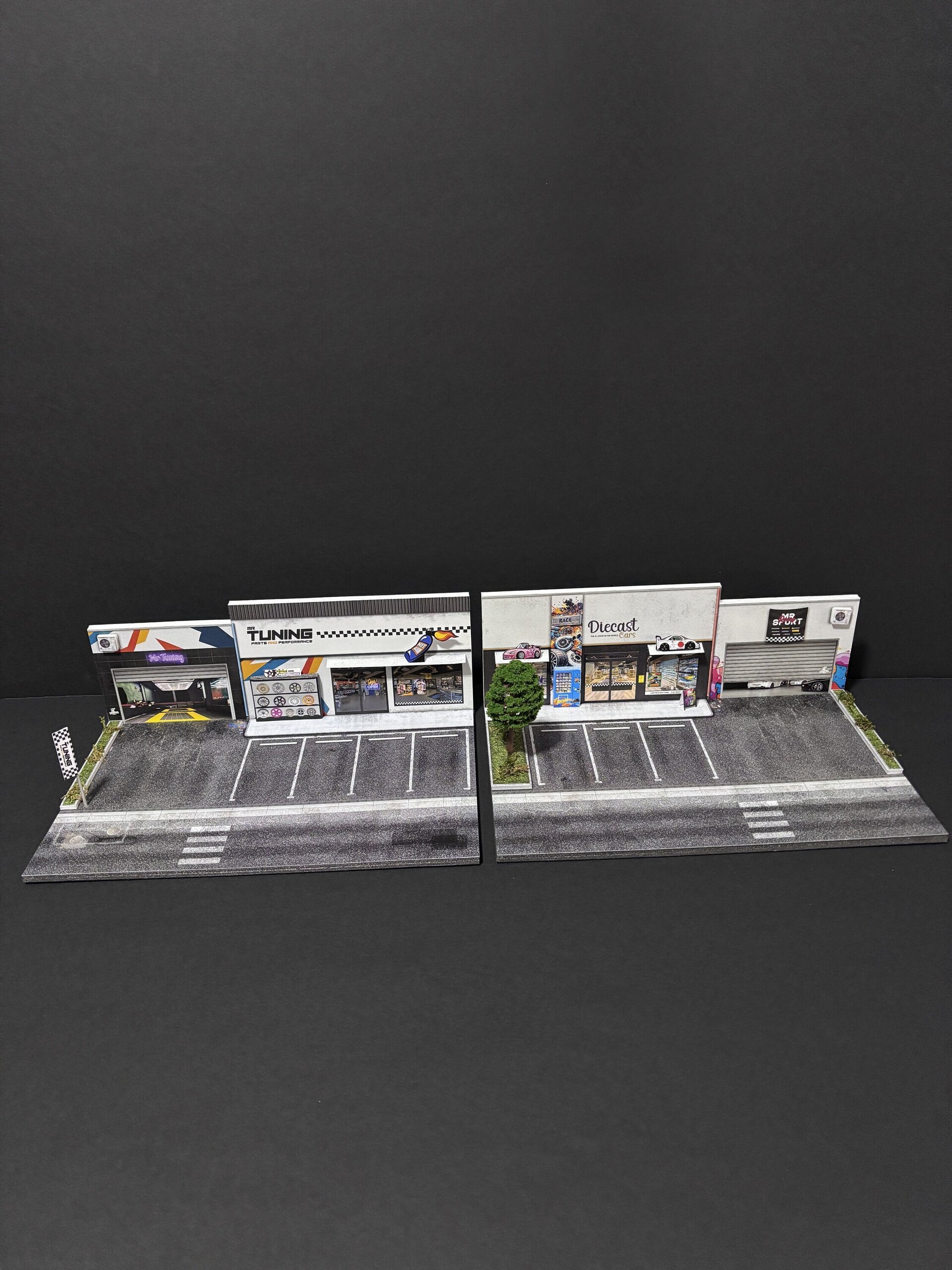 Pack x2 Dioramas 1:64 DiecastShop&tuning - 3