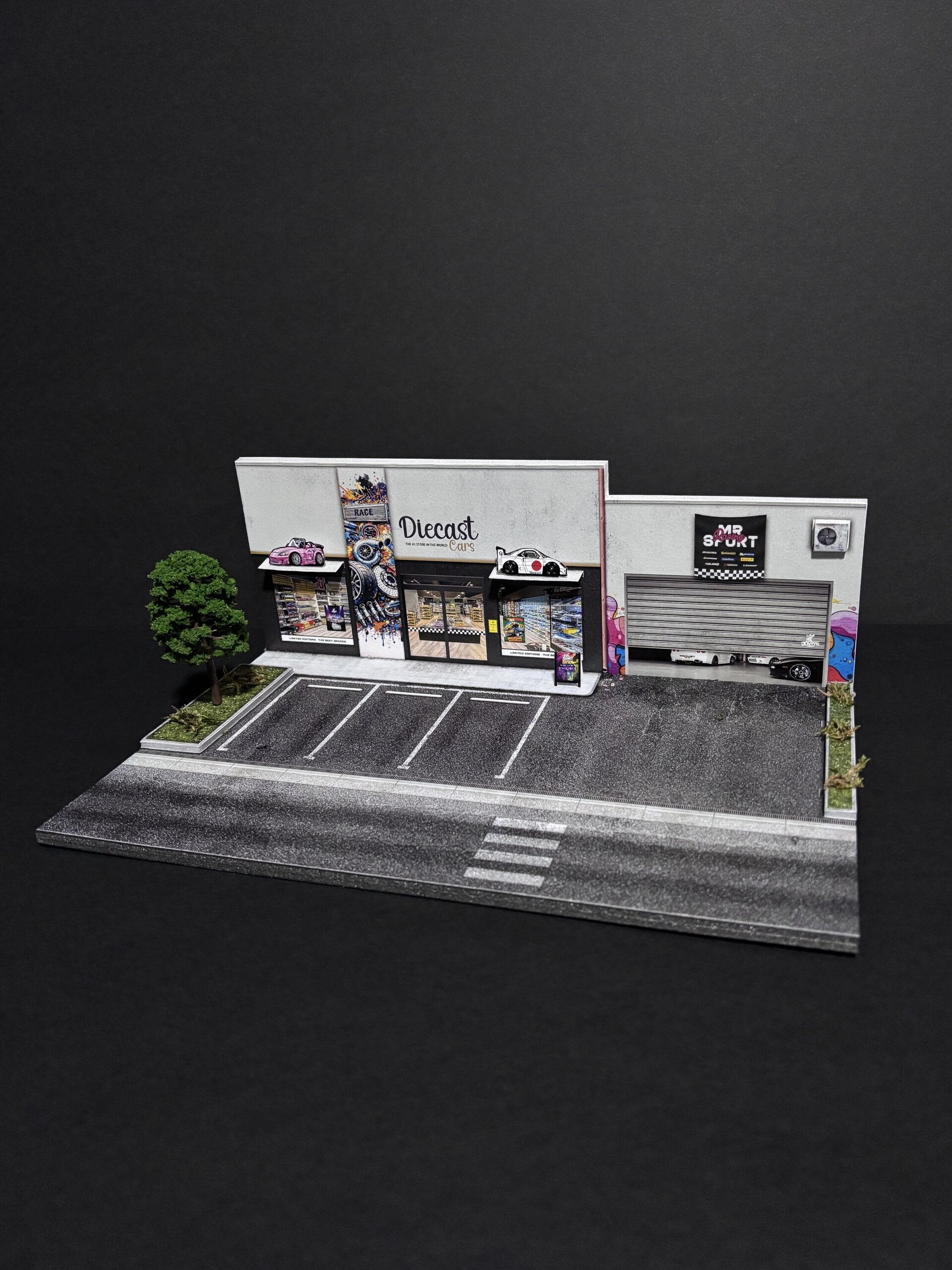 Pack x2 Dioramas 1:64 DiecastShop&tuning - 5