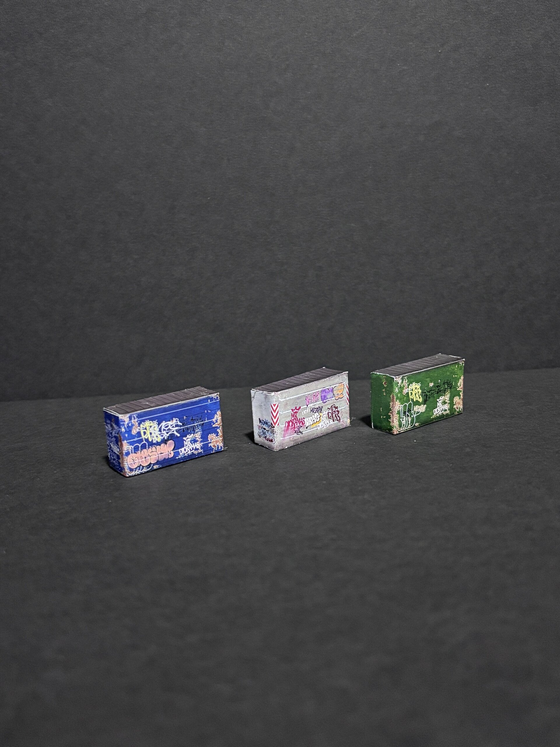 Pack 3 Contenedores basura urbanos 1:64 - 2