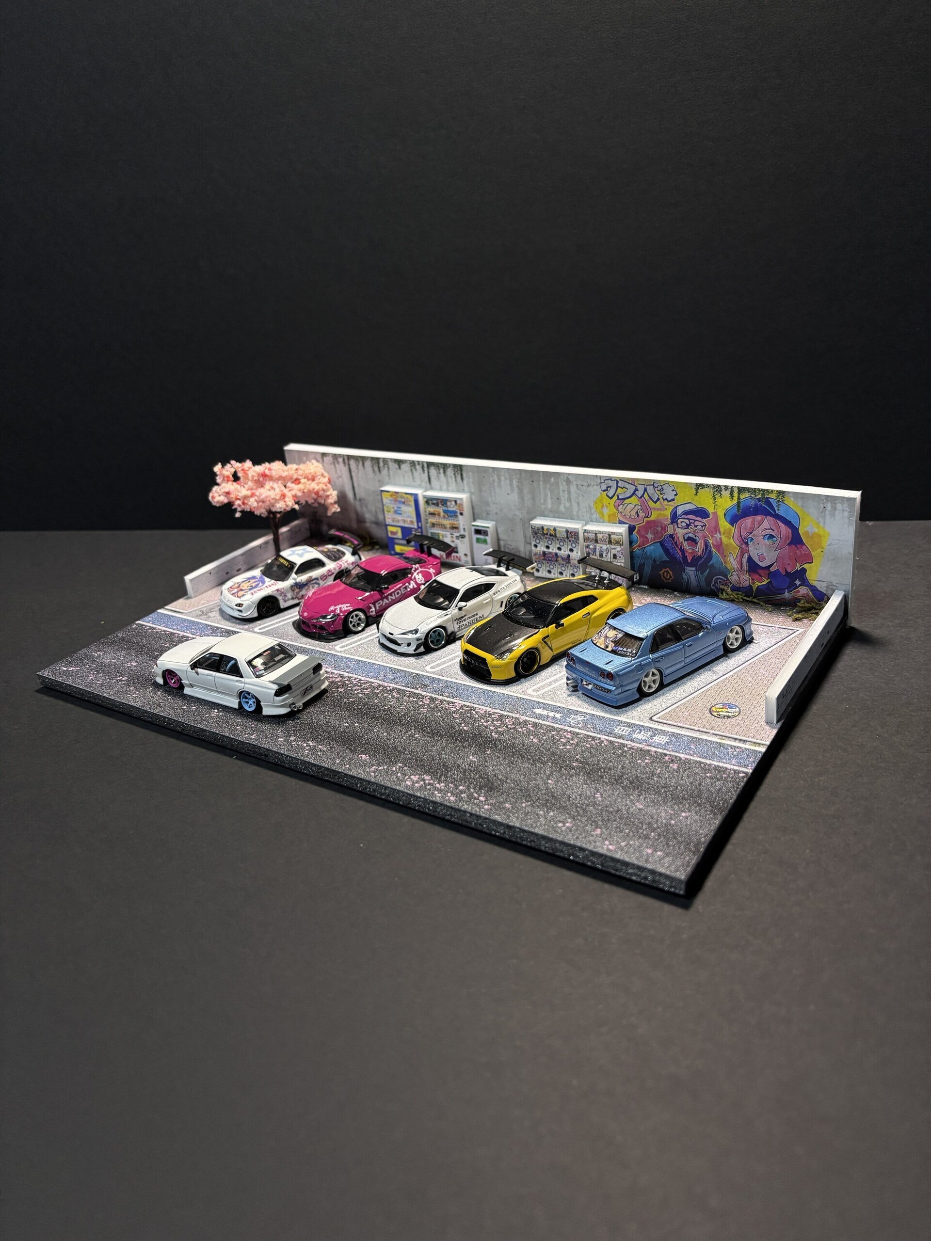 Diorama 1:64 Parking japan sakura - 2