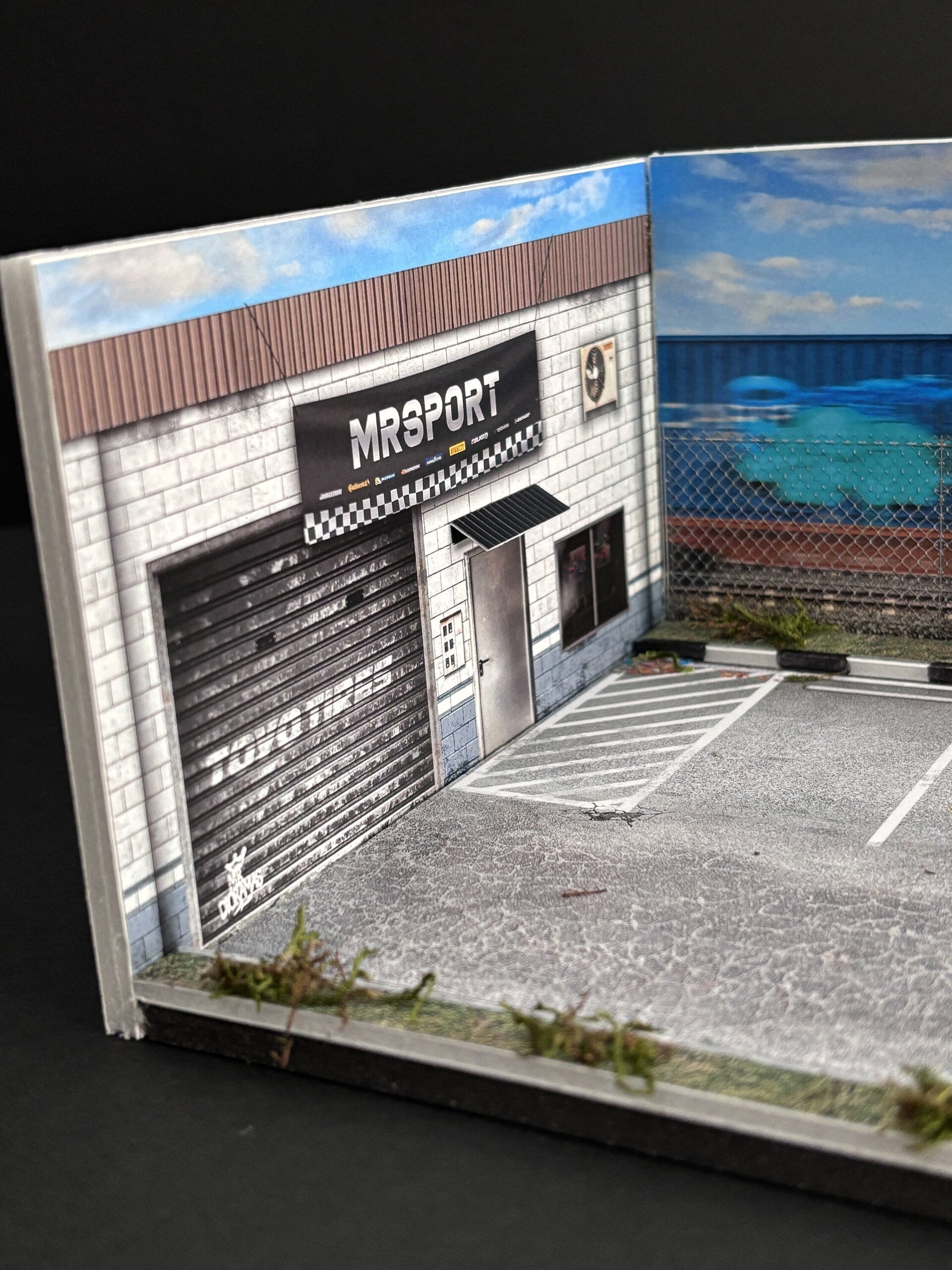 Diorama 1:64 Exterior taller viejo - 2