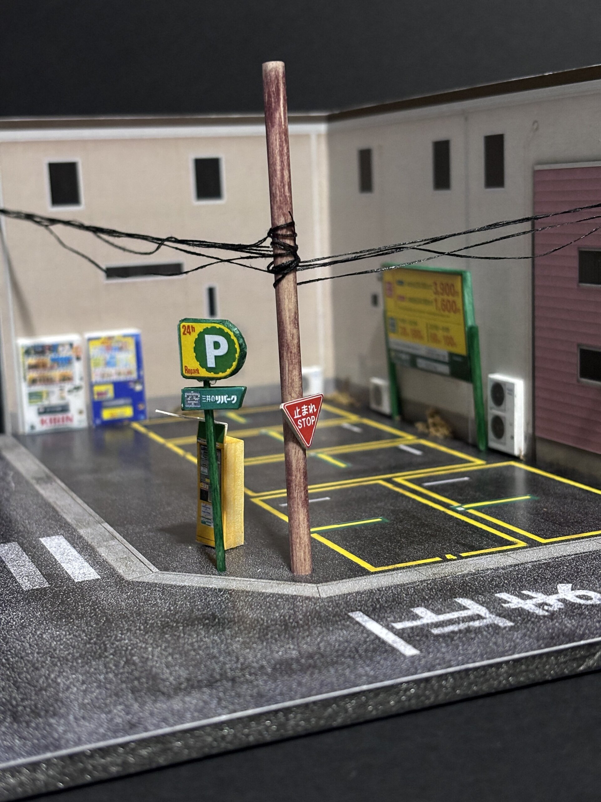 Diorama 1:64 Japan parking ext. - 2