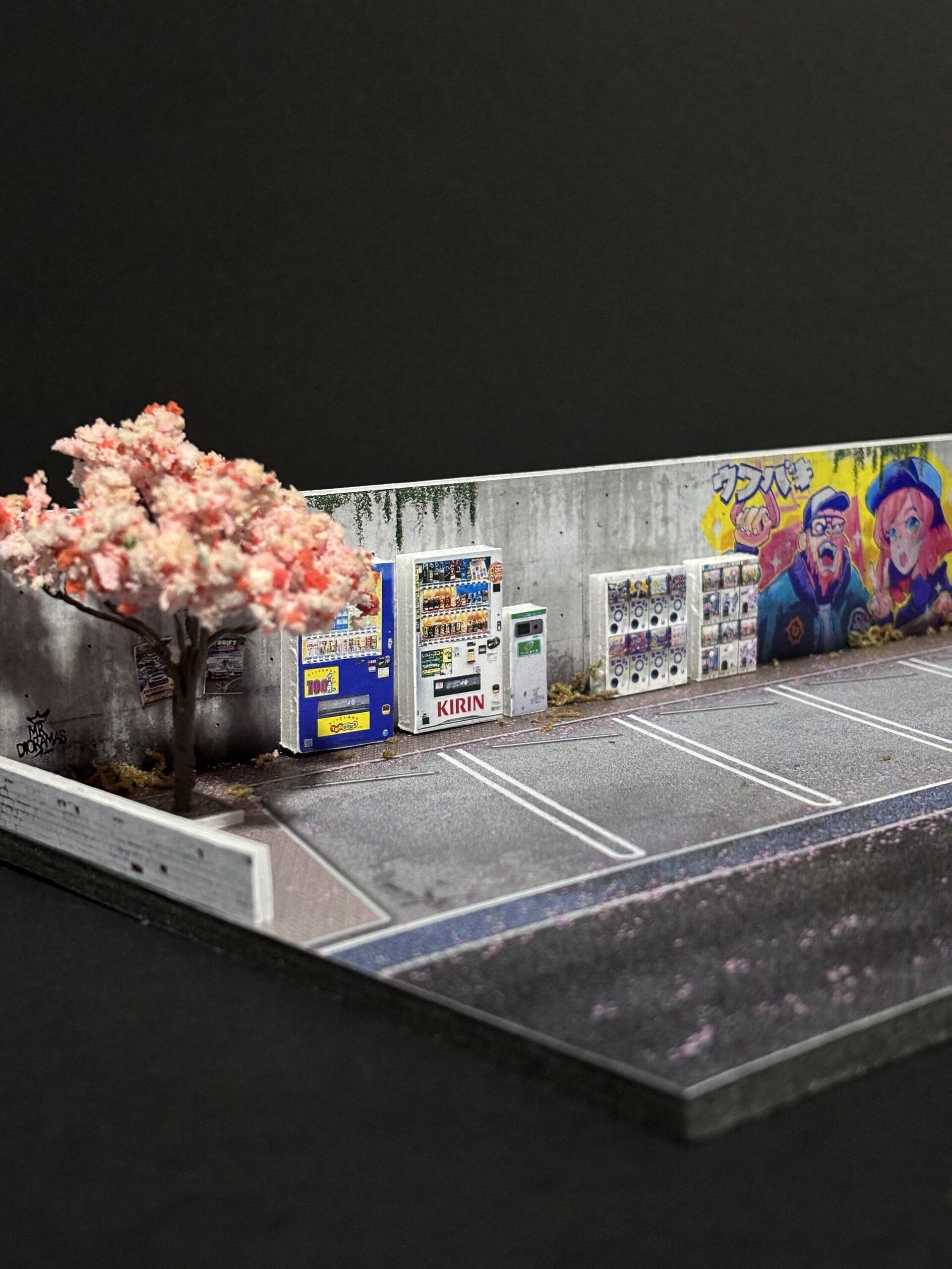 Diorama 1:64 Parking japan sakura - 5
